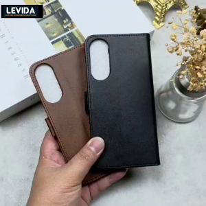 Flip Cover Kulit Leather Case Sarung Buku Kulit Case Samsung S25 FE Samsung S25 Edge