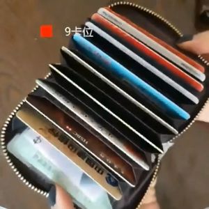 Men's Wallets With Zipper: Large-Capacity Credit Card Cases & ATM Card Holders