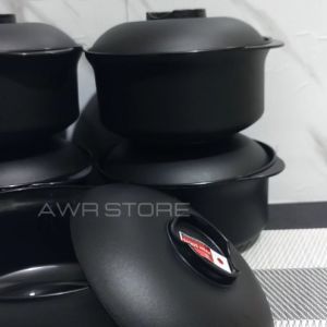 PROMO MANGKOK RAMEN TUTUP HITAM POLOS BPA FREE