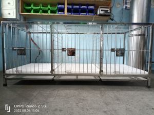 2x4.5x2 stainless 304 dogcage 3doors