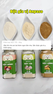 Bột Gia Vị  Ăn Dặm Cho Bé Anpaso -  Gia vị nấu ăn bột hành bột tỏi bột sả bột gừng bột nghệ