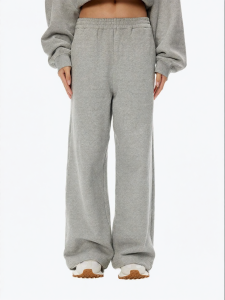 ANN ANDELMAN | Gray Loose Fit Straight Waist Elastic Sweatpants