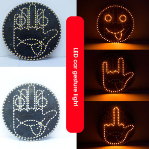 ไฟ Led แสดงสีหน้าบนรถแบบใหม่ไฟสัญญาณท่าทางสำหรับถนนไฟพร้อมรีโมทคอนโทล