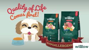 Willow Hypoallergenic Adult Dog Food 1.3kg Hearty Beef & King Salmon All-Natural Hydrolyzed Protein