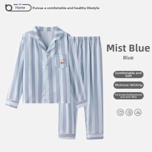 batubatu | Spring Autumn Kids Silk Pajamas Set