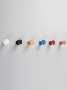 Macaron Color Hook Starter Coat Hook Scandinavian Style Punch Clothes Hook Metal Bolt Hook