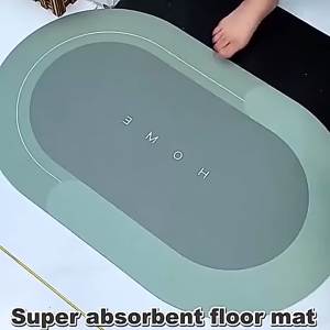 Cloud Shape Bath Mat Non‑Slip Smile Face Absorbent Floor Mat Cute Decor Rug for Bathroom Shower Entryway Bedroom Indoor Home