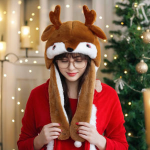 หมวกคริสต์มาสขนยาวสำหรับเด็กและผู้ใหญ่ ของขวัญสำหรับวันคริสต์มาสที่อบอุ่นและอบอุ่น ตกแต่งบรรยากาศของงานวันคริสต์มาส เครื่องประดับหัว หมวกคริสต์มาส