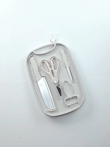 T-ORAS Home Kitchen Sharp Baby Food Complete Set Storage Cutting Board And Knife Dormitory Knife