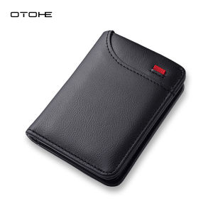 OTOHE Mens Wallet Simple Short Wallet Soft PU Business Wallet Multi-Card Position Wallets Mini Travel Purses Coin Pouch ID Credit Cards Holders