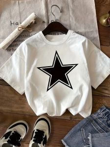 Bandai | 2026 Kids Pure Cotton Round Neck Short-Sleeve Top Star Patterned Printed T-shirt Y2K Trendy Girls Summer T-shirt Girls Clothing