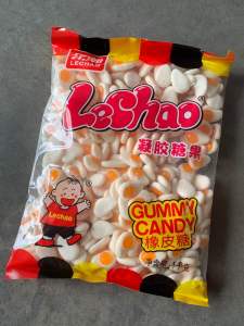 1 กิโล ปีโป้กรอบ เยลลี่ไข่ดาว กัมมี่เบอร์รี่ Lechao เบอรี่เกล็ด รุ่นถุง 1kg