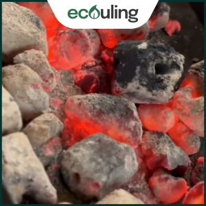 EcoUling 15KG COCONUT CHARCOAL: eco-friendly burns 3-6hrs less smoke & hotter than wood charcoal