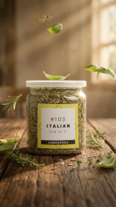 Lá Gia Vị Hỗn Hợp Kiểu Ý Homespices / Italian Herb Mix - Tỷ Lệ Vàng Chuẩn Vị (Làm Pizza Mì Ý) - [Hũ 30g]
