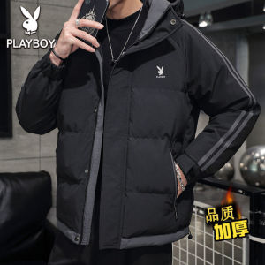 PLAYBOY Down cotton jacket mens jacket winter new mens cotton clothing thickened cotton jacket