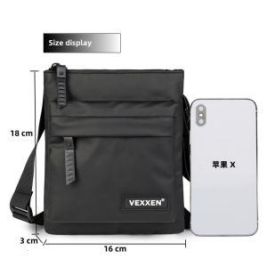 New 2025 Mens Shoulder Bag Casual Crossbody Mini Phone Bag Waterproof Fashion Vertical Small Bag Youth Leisure Handbag