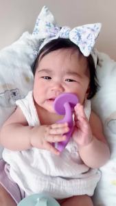 Mombella ยางกัดช้างมัมเบล่า ของแท้จากอังกฤษ ปลอดภัยมี มอก. ยางกัดซิลิโคนนิ่มส่งเสริมพัฒนาการ BPA Free Teether ยางกัดทารกวัย 3+ เดือน