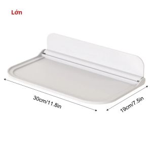 Kệ Treo Tường Gấp Gọn Không Cần Khoan Giá Để Đồ Gắn Tường Bằng Nhựa Thân Thiện Với Môi Trường Dùng Cho Phòng Tắm Đầu Giường Đựng Đồ Trang Sức Điện Thoại Khăn Tắm Quần Áo Đồ Linh Tinh