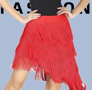 Tassels Salsa Dancing Costume For Latin Ballroom Cha Stage Performance Skirt Cheap Price Hot Girls Adults