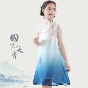 Hello Kitty | Childrens Qipao Dress New Chinese Style Princess Dress