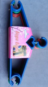 12 pcs Hanger rotan plastik lope dewasa gantungan baju warna tebal