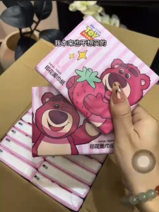 RM0.30 only Cartoon Lotso 5 ply Soft Facial Tissue Student Tissue Ready Stock