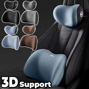Car Neck Pillow Backrest 3D Support Soft Rebound Memory Foam Headrest Lumbar Support for Relieve Automotive Driving Fatigue