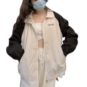 Áo khoác dù nữ 2 lớp cổ bẻ chất dù ngoại cao cấp lót dù kiểu dáng thời trang Hàn Quốc phù hợp mặc làm áo chống nắng chống gió