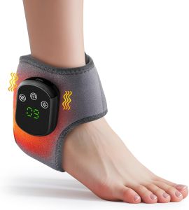 Electric Heated Ankle Massager Warm Hot Compress Ankle Support Brace Relax Relieve Pain Fatigue Foot Ankle Protector