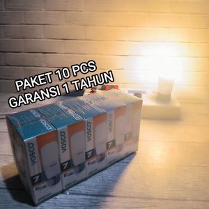 PAKET 10 PCS VOSCO LAMPU LED STICK 7W 7 WATT CAHAYA WARM WHITE 3000K ( KEKUNINGAN ) SNI GARANSI 1 TAHUN BAGUS KUALITAS TERJAMIN