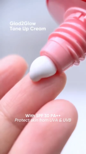 Glad2Glow Bright Up Lychee Vitamin Water Cream SPF30 PA++ 3-In-1 Tone Up Cream Moisturizing Sun Protection & Natural Brightening Lightweight Non-greasy Face Cream For Daily Skin Care
