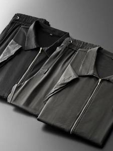 YEBO | Big Size Leisure Sport Set Mens Collared Short Sleeve And Pants