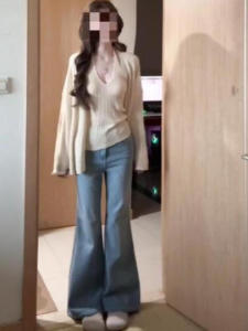 Lazy Womens V-neck Vest Shirt Neck Strap Top Knitted Sweater Cardigan Two-Piece Set Stretch Regular Soft Long Sleeve Crew Neck All Matches