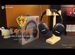 LH76 - HEADPHONE LENYES LH-76 RGB LED Headphone Wireless Bluetooth 5.0 hifi stereo heavy bass original with microphone
