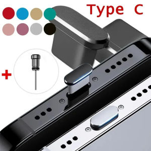 Anti Dust Plug Type C Phone Charging Port 3.5mm Earphone Jack USB C Dust Plug For iPhone Samsung Huawei Xiaomi Phone Accessories