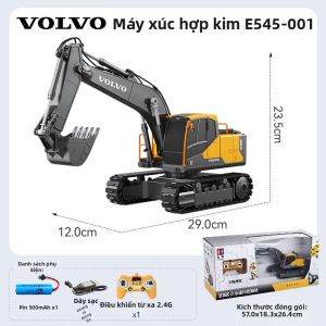 JINGGUAN | Đồ Chơi Xe Đào Điều Khiển Từ Xa Bằng Hợp Kim Có Giấy Phép