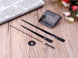 Clock Mechanism Replacement with Clock Hands Quartz Clock Movement Replacement Mechanism Clock Movements Mechanisms DIY Wall Clock Parts Replacement Long Shaft Quartz Clock Movement Wall Clock Repair Kit Black