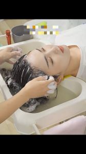 Chậu Gội Đầu Tại Giường Kèm Chân Tặng Lược Massage Và Cốc Gội Đầu
