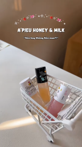 Son kem dưỡng môi dầu dưỡng môi ẩm mịn APIEU Honey&Milk Lip Oil 5g - Hàn Quốc