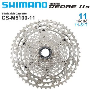 Bộ Líp Shimano Deore CS M5100 11 Tốc Độ Cho Xe Đạp Leo Núi MTB Hợp Kim 11-51T Phụ Kiện Xe Đạp