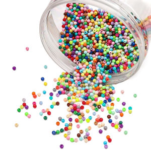 20G 900pcs 3mm Acrylic hạt cườm tròn cho Vòng tay tự Làm Vòng Cổ jewlery làm