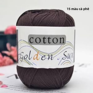 1 Cuộn Len Cotton 50g Đan Tay 100% Mềm Mại Dùng Móc Len Cho Áo Len Chăn Mũ Đồ Amigurumi Túi - Sợi Chải Kỹ Xơ Xoắn Vòng
