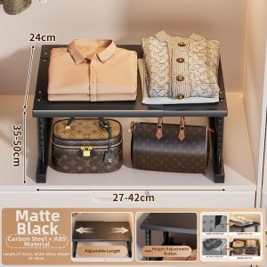 evesigar | Adjustable Storage Shelf For Organizing Wardrobes Cabinets