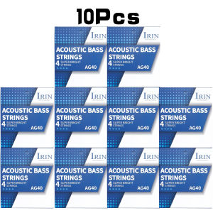 IRIN | AG40 4 String Acoustic Bass Strings Anti-Rust Protective Coating Bright Clear Tone for Acoustic Bass Daily Practice Band Shows