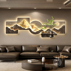 RUIBAHAO | Luxury Sunrise Gold Mountain Living Room Decorative Painting
