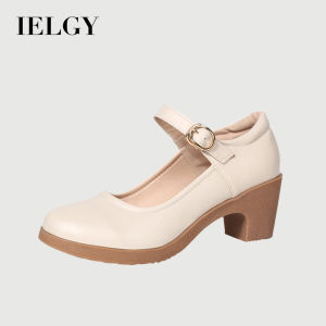 Ielgy Giày khiêu vũ hình vuông khiêu vũ mới Giày Giày dành cho các bà mẹ trung niên và cao tuổi đế mềm Giày khiêu vũ cho phái đẹp gót mới