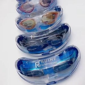 Kính Bơi Tráng Gương Ruffo Chống Nước Sương Mờ Chống Tia UV Tặng Kèm Hộp Đựng Cao Cấp Và Bịt Tai Cho Người Lớn Và Trẻ Em