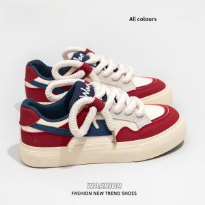 Warrior | Giày Vải Trắng Đế Dày Phong Cách Thường Nhật