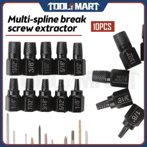 Heavy Duty 10pcs Tyre Nut Extractors Damaged Bolts Nuts Screws Remover Removal Tools Set Wheel Nut Broken Bolt Kit