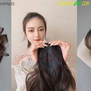 Tóc giả ngoạm xoăn dày dặn  như tóc thật dài 45cm Khuyến mại lớn Khách mua mới